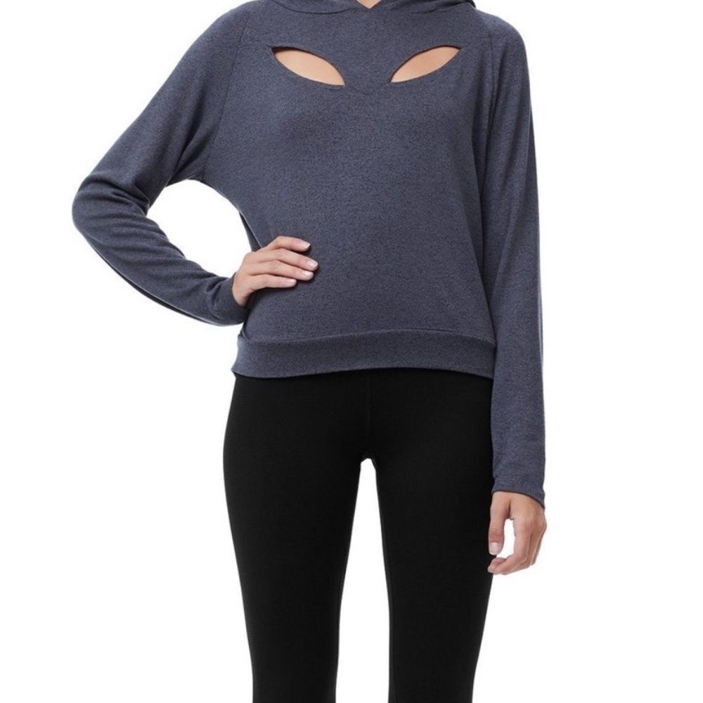 Good American Petal Cut-Out Hoodie - Picture 2 of 7